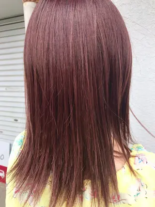 セミロング カラー レイヤーカット匠 イソザキノリユキのヘアスタイル