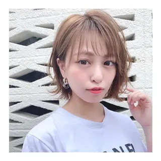 ショート カラー lar 立川南口所属・レイヤーボブ/ボブ 仲川和人のヘアスタイル