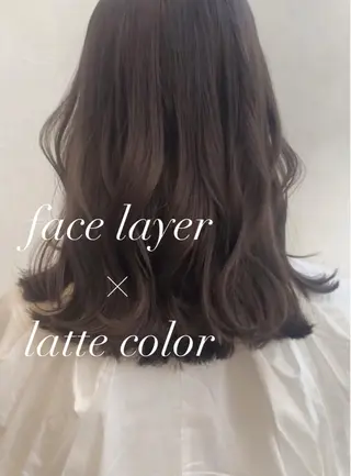 セミロング カラー nakahara madokaのヘアスタイル