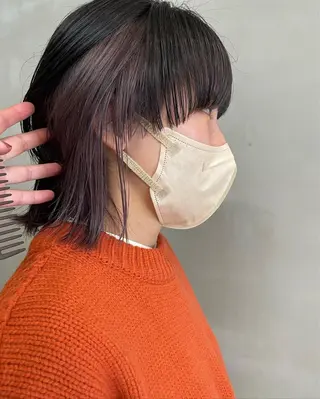 ミディアム カラー wewe: momoeのヘアスタイル