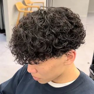 パーマ メンズ 安藤 晴大のヘアスタイル