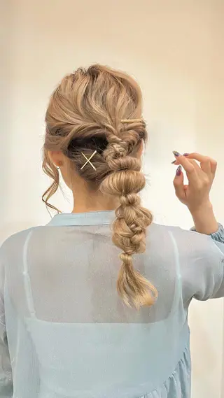 ヘアアレンジ ハイトーン/ブリーチ 栄/Sayakaのヘアスタイル