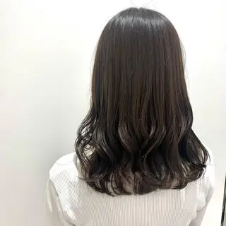 セミロング カラー ボブ/美髪矯正 /佐藤　奈巳のヘアスタイル