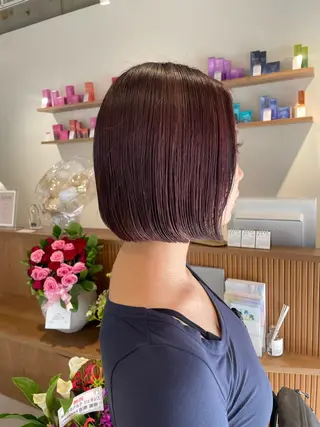 ショート カラー ボブ/インナーカラー /眉毛/Miyuのヘアスタイル