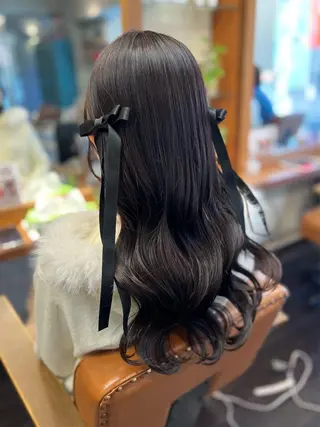 ロング 土田かほ/本日🈳 透明感カラー🍃のヘアスタイル