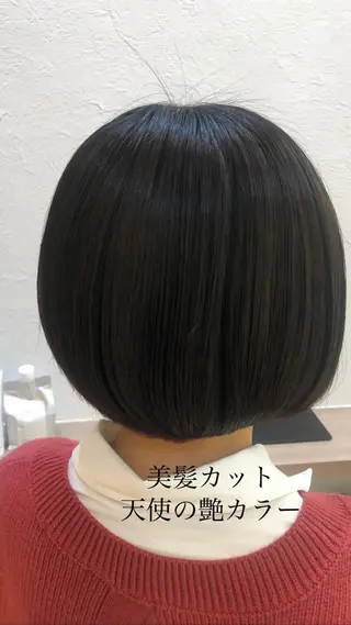 ショート カラー 艶質改善/縮毛矯正 ササキナツミのヘアスタイル