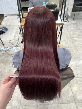 ロング 髪質改善縮毛矯正 指名No.1👑のヘアスタイル