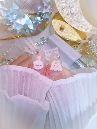 ネイル ワンホン、かわいい系 🎀ななみのネイルデザイン