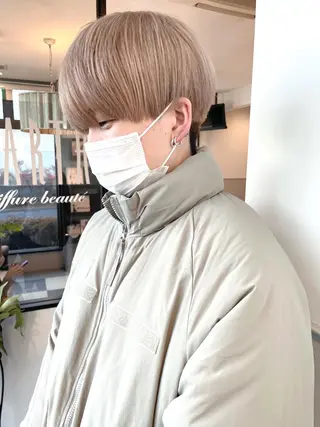 ロング パーマ カラー 長尾 康生のヘアスタイル