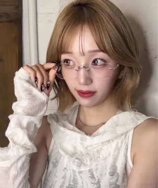 ミディアム カラー Pocket仙台 💚モエリのヘアスタイル