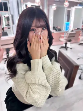 セミロング yuuna モデル募集中🤍のヘアスタイル