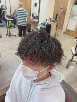 ショート カラー パーマ メンズ ケイゴ【店長】 メンズパーマ特化のヘアスタイル