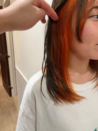 ミディアム 🦕望月渉🦕 パーマ🌪️ブリーチのヘアスタイル