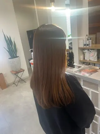 ロング パーマ no4ナチュラル戸祭所属・山越 美裕樹のヘアスタイル