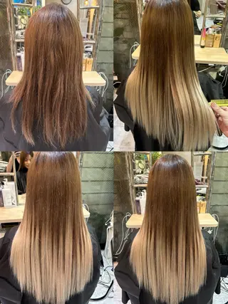 ロング カラー 6Dエクステ 鳥谷ミナトのヘアスタイル