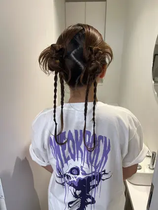 ヘアアレンジ アレンジ/ブラウン カラー HARU🕯のヘアスタイル