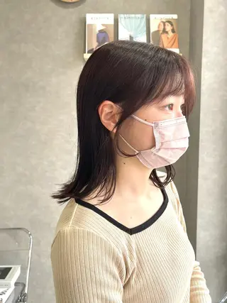 ミディアム カラー mood tatemachiのヘアスタイル