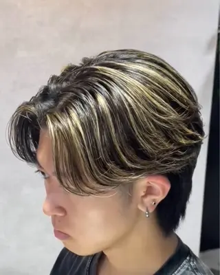 ショート カラー メンズ メンズ特化⚡️パーマ テッタのヘアスタイル