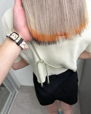 セミロング カラー ✨武内凌太✨ 複雑履歴/ムラ修正のヘアスタイル