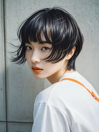 ショート ウルフカット 811 大阪梅田 ウルフのヘアスタイル