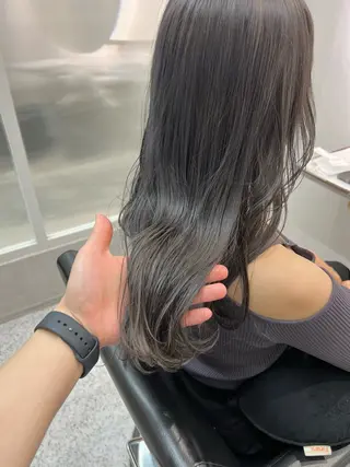 ロング カラー 髪質改善 ヒデのヘアスタイル