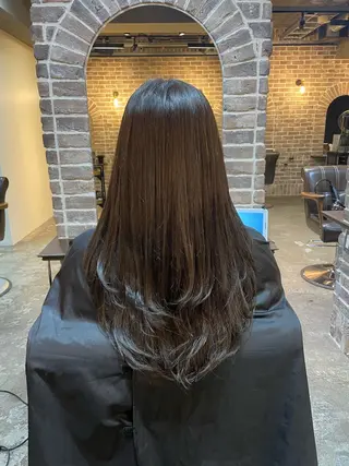 ロング カラー ACROあべの店所属・艶カラー/インナー /グラデ/大西小百合のヘアスタイル