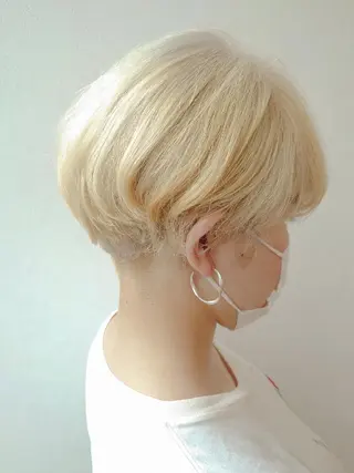 ショート カラー 髪質改善/ブリーチ 田代 龍我のヘアスタイル