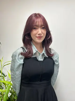 ミディアム カラー 似合わせヘア/透明感 カラー/ Rioのヘアスタイル