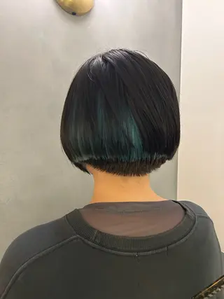 ショート カラー 🦖ミニボブ/ボブ /MOEKA🦕のヘアスタイル