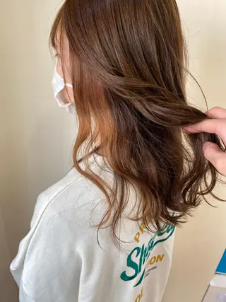 セミロング カラー 美髪改善・ブリーチ tadasuke⭐️のヘアスタイル