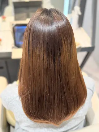 セミロング 巻ける美髪矯正/ 韓国ヘア/yutaのヘアスタイル