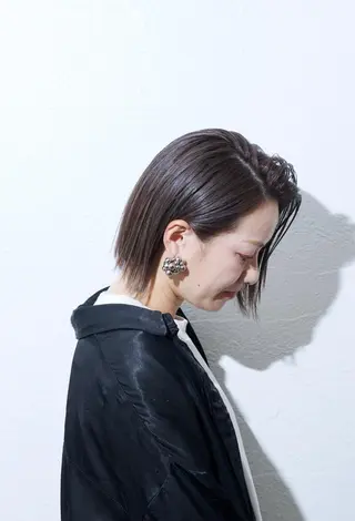 ミディアム カラー 🍑もも 🍑のヘアスタイル