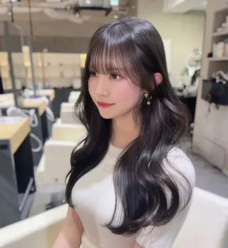 セミロング 奥田 蓮のヘアスタイル