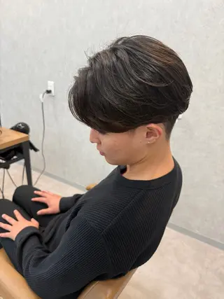 ミディアム パーマ メンズ メンズパーマ職人/ 天神/tatsukiのヘアスタイル