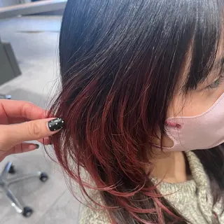 カラー MINX 髙田凜々子 艶髪/ハイトーンのヘアスタイル