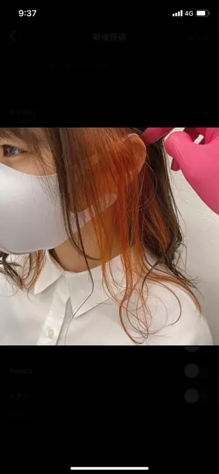 ミディアム カラー レイヤー/韓国❣️ 髪質改善/亘紘輝のヘアスタイル