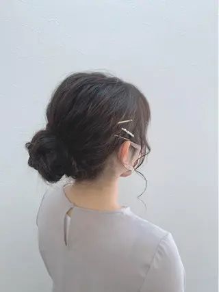 ミディアム ヘアアレンジ 菅沼 まみのヘアスタイル