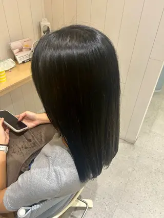 ロング カラー 低ダメージで癖毛改善 /小駒杏花のヘアスタイル