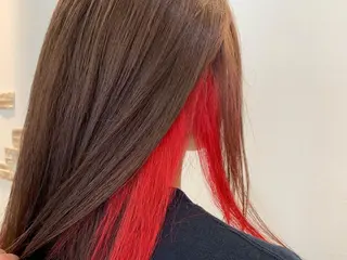 ミディアム カラー ブリーチ/ヘアセット 【𝙍𝙞𝙣𝙤】のヘアスタイル