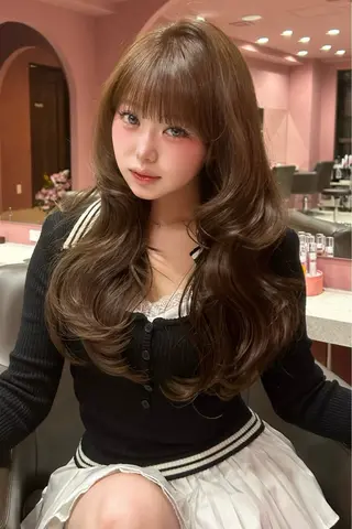 ロング カラー 原宿／ワンホンヘア SAAYA🖤のヘアスタイル