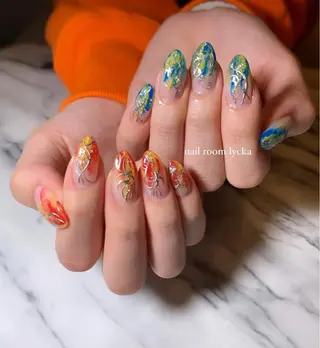 ネイル ﾈｲﾙﾙｰﾑﾘｯｶ 𝐦𝐚𝐲𝐮のネイルデザイン