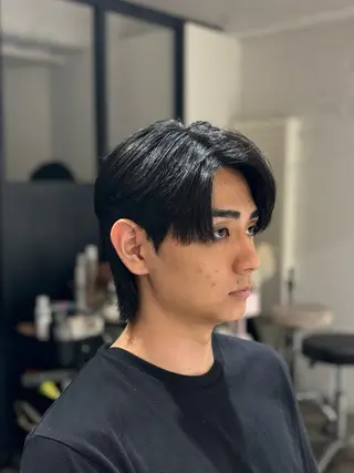 ショート パーマ メンズ 韓国メンズヘア/ ダウンパーマ/歩夢のヘアスタイル