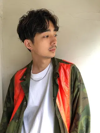 メンズ happy  man 🌸血色カラー🌸のヘアスタイル