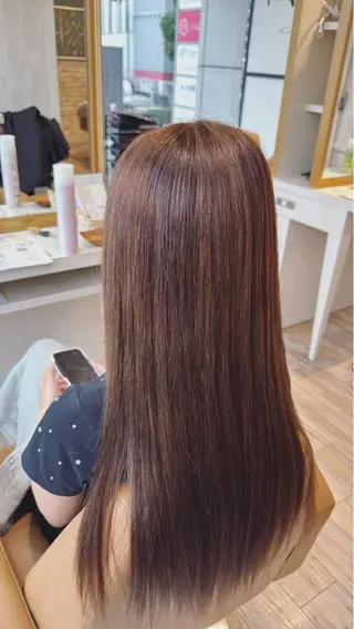 セミロング 美優🐩/ ハイトーン/栄のヘアスタイル