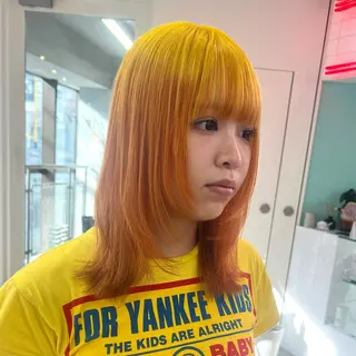 ショート カラー パーマ ヘアアレンジ メンズ 🧨ブリーチー×ボブ レイヤー💎じゅえるのヘアスタイル