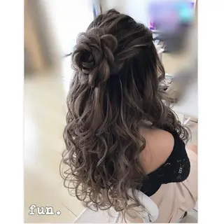 ロング ヘアアレンジ fun./ヘアセット /エクステ/着付のその他イメージ