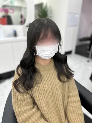 ロング カラー パーマ ヘアアレンジ メンズ キッズ ♥️韓国ヘア レイヤー♥️ゆりのヘアスタイル