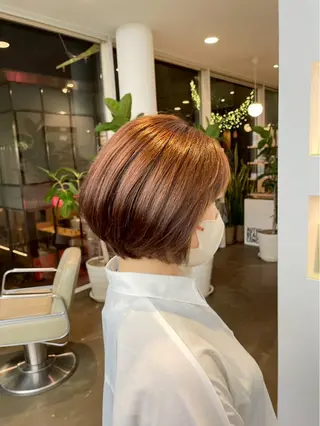 ショート DIFINOaoyama所属・🎧ayaka/ボブ /透明感カラー🩵のヘアスタイル