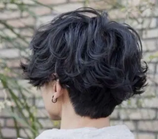 ショート パーマ メンズ 森山 陽菜のヘアスタイル