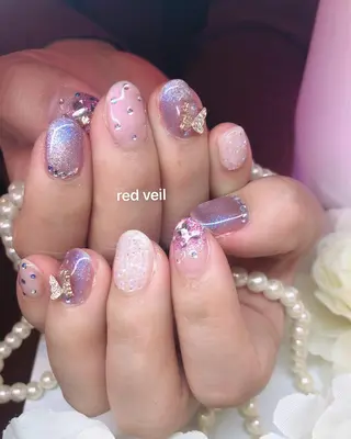 ミディアム ネイル 長さ出し専門 nynaのネイルデザイン